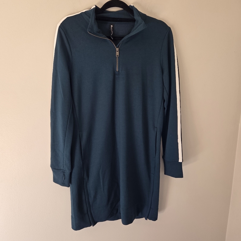 Athleta Crosstown Track Sweatshirt Dress